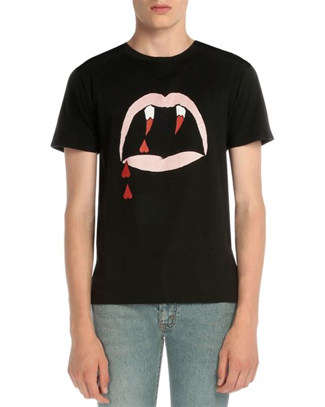 ysl vampire t shirt|Saint Laurent Vampire Graphic T.